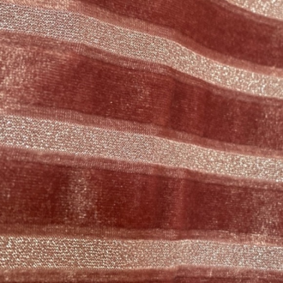 HEARTLOOM, Velvet Long Sleeve Top, Blush Pink, Size S - Picture 2 of 4